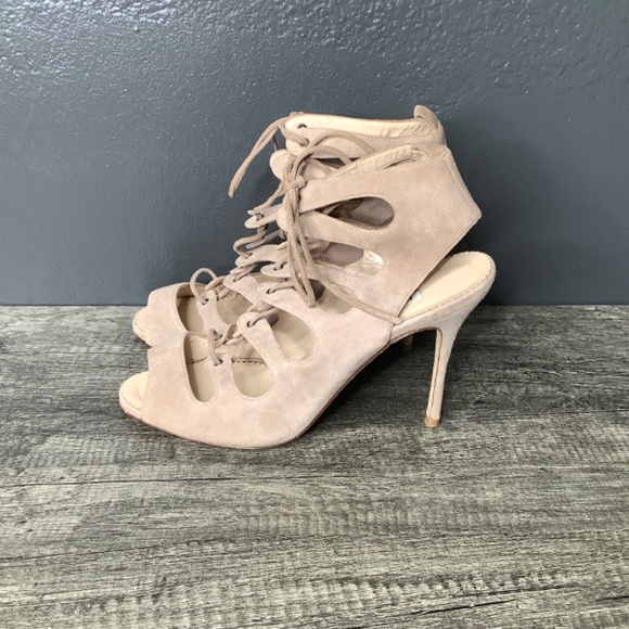 Manolo Blahnik Attal suede lace-up sandals - Picture 3 of 14